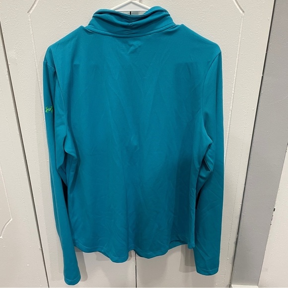Under Armour Blue and Green 1/2 Zip Jacket - Picture 2 of 11